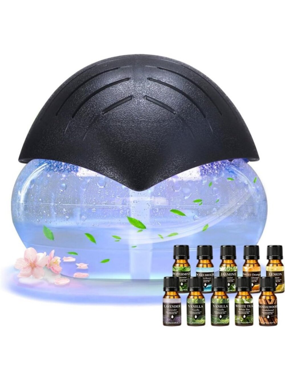 Rainbow Air Purifier & Humidifier with LED Night Light, Essential Oil Diffuser